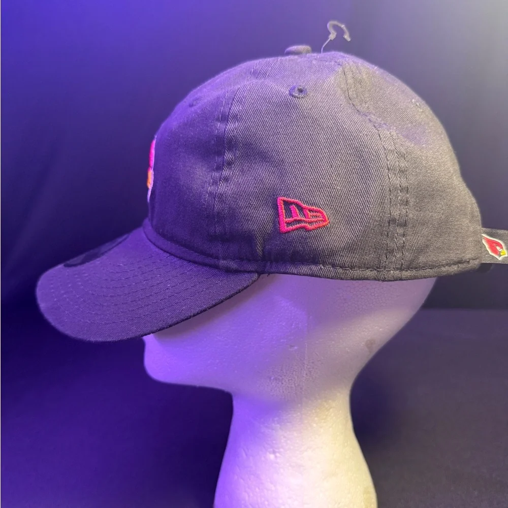 Stitched on lLogo NFL Arizona Cardinals New Era Black 9TWENTY Child Cap NWT